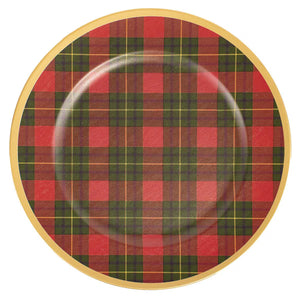 13 inch Christmas Plaid Charger