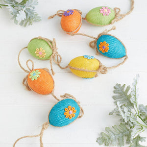 60" Easter Egg Jute Garland