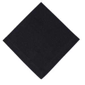 Solid Black Cloth Napkin Set of 4