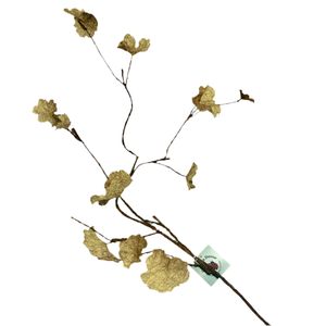 42" Taupe Autumn Geranium Leaf Vine