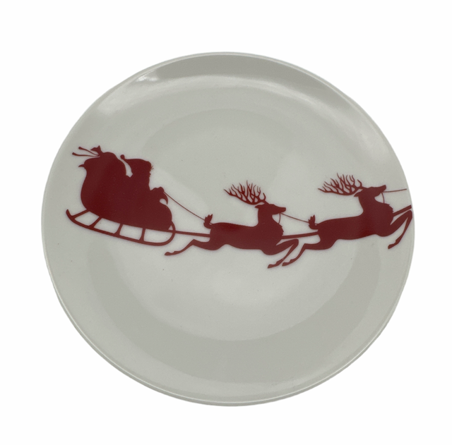 6.25" Sleigh Small Plate Set of 4