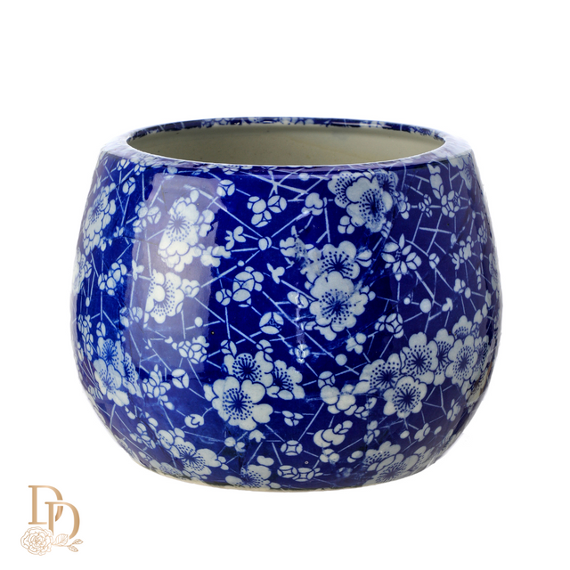 5" Dolomite Bloomsbury Floral Pot