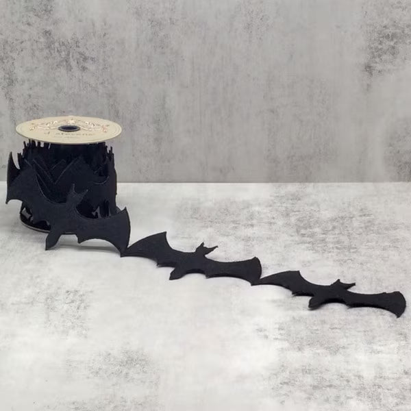 4" x 5 YDS Black Bat Garland