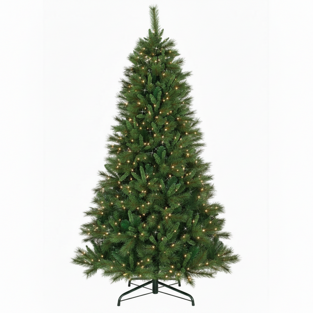 4.5' LED Belgium Mix Christmas Tree | 250 Lights, 29" Diameter
