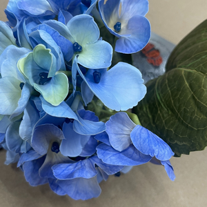 13.5 Real Touch Blue Hydrangea Pick