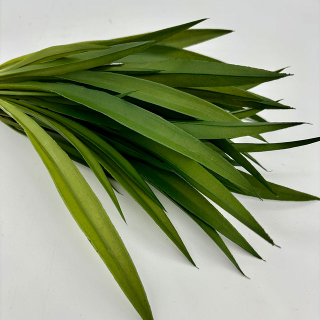 15" Dark Green Grass Bush