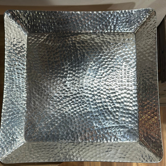 12" Silver Square Tray