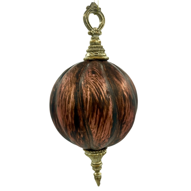 8-10" Copper Antique Finial Ornament