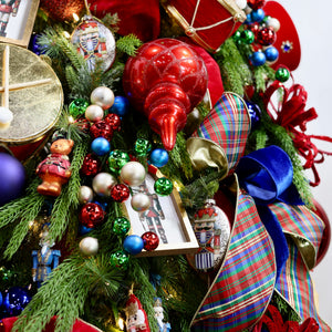 4.5" Glass Bear Nutcracker Ornament