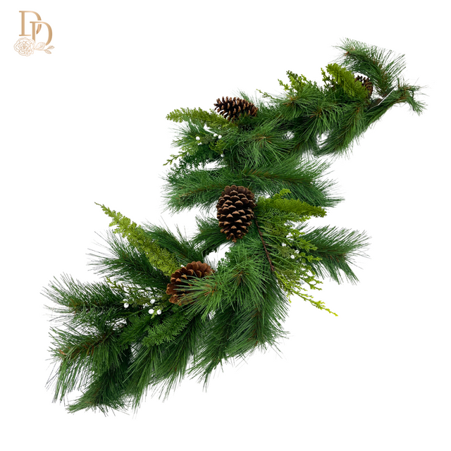 48" Juniper/Pine/Cone Mix Garland