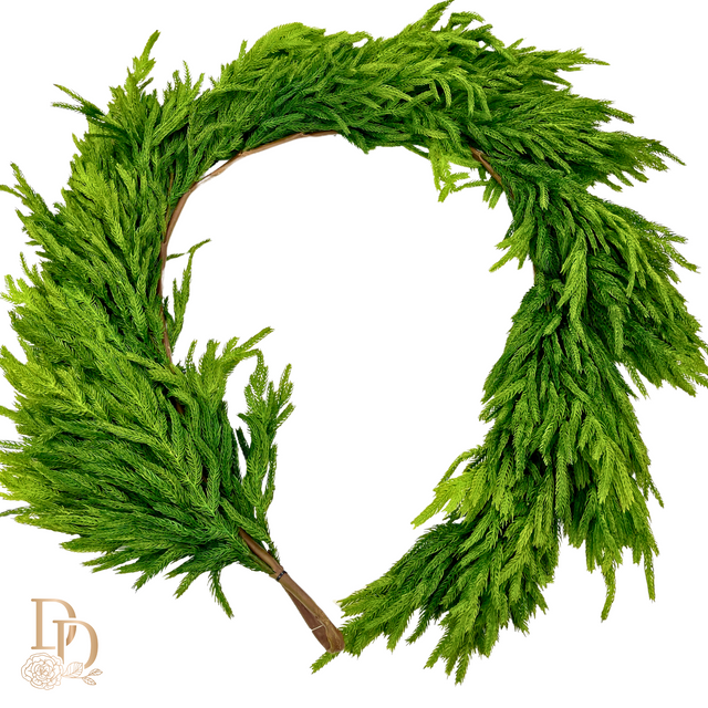 72" Deluxe Natural Touch Norfolk Pine Garland