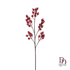 29" Red Harvest Crabapple Spray