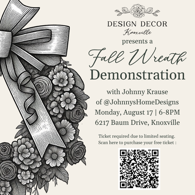 Fall Wreath Demonstration with Johnny Krause | August 17, 6-8PM
