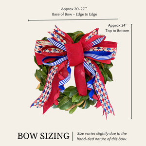 22" Summer Sparkler Handtied Designer Bow