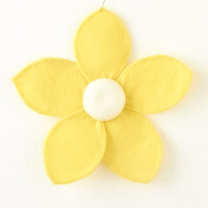 Yellow Felt Daisy Flower | 6.5" or 9"