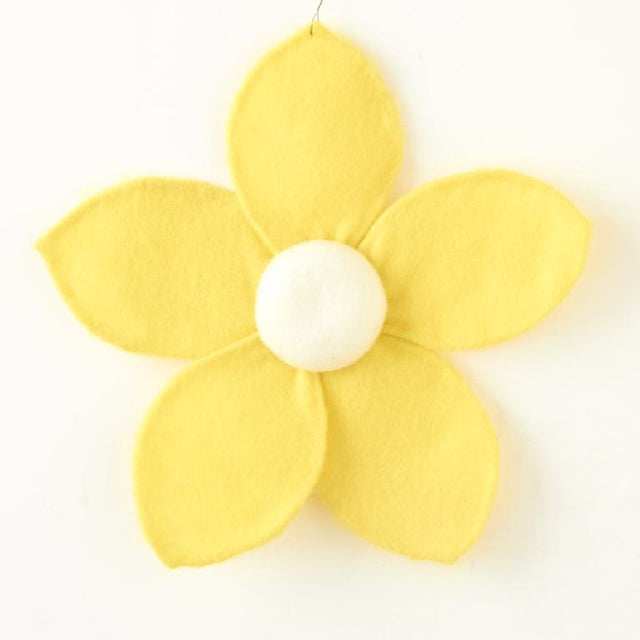 Yellow Felt Daisy Flower | 6.5" or 9"
