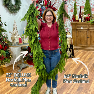 72" Deluxe Natural Touch Norfolk Pine Garland