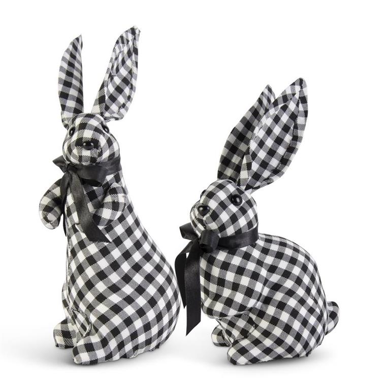 Black and White Easter Bunnies