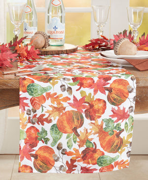 Pumpkin Foliage Table Runner | Multiple Sizes