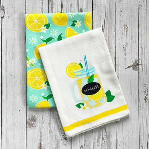 20"x30" Lemonade Printed Kitchen Towel Set/2
