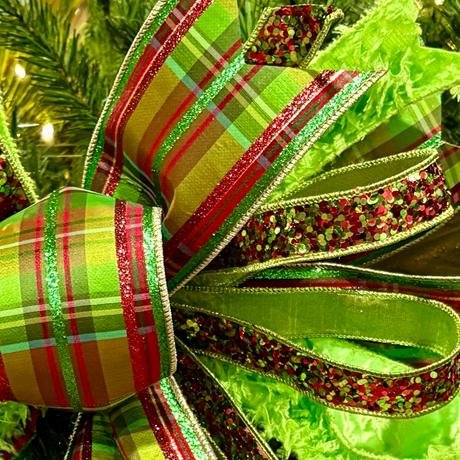 20in Furry, Festive & Fabulous Designer Christmas Bow, additional view