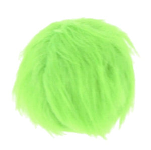 4" Green Fur Ball Ornament