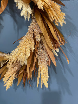 24" Field Grass Wreath