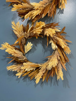 24" Field Grass Wreath