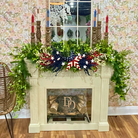 90 inch Barn Star & Berries Custom Signature Garland