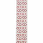 1.5" XO Fun Glitter Wired Edge Ribbon l 10 Yards