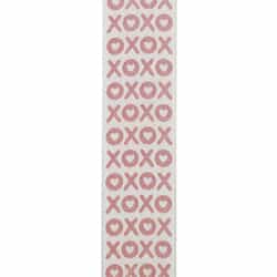 1.5" XO Fun Glitter Wired Edge Ribbon l 10 Yards