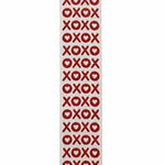 1.5" XO Fun Glitter Wired Edge Ribbon l 10 Yards