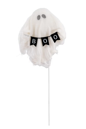 15" Ghost with BOO Banner on Stem