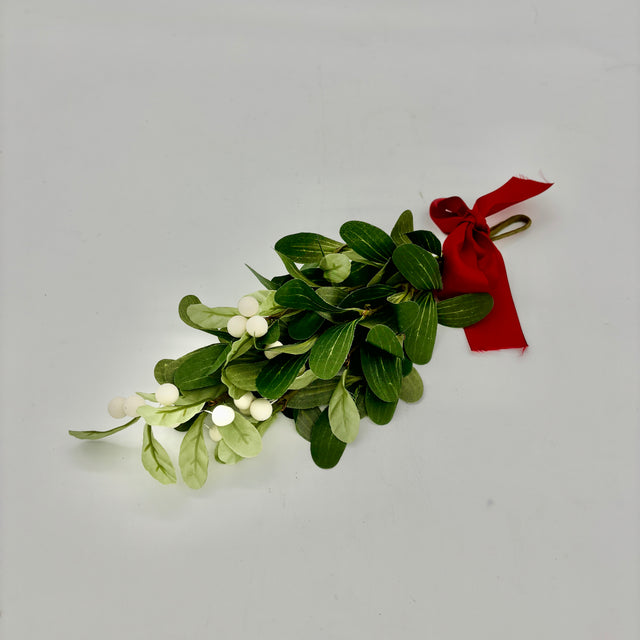 14" Mistletoe Bundle/ Red Velvet Bow