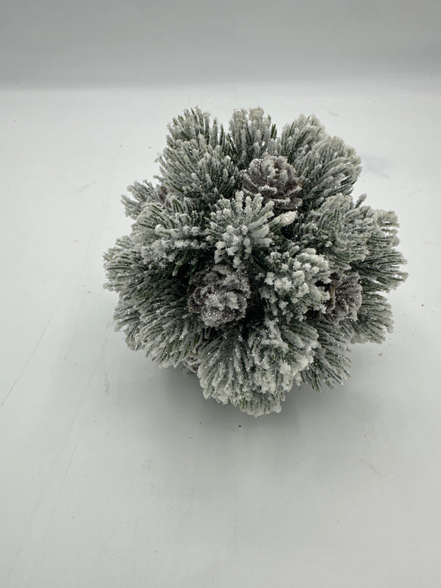 5.5” Snow | Pine Cone | Ball