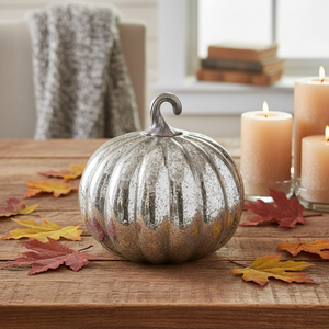 9" Glass Pumpkin