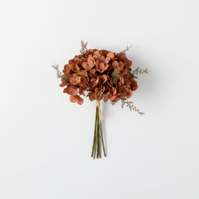 Hydrangea Bouquet, Burgundy, Brown, and Orange, additional view