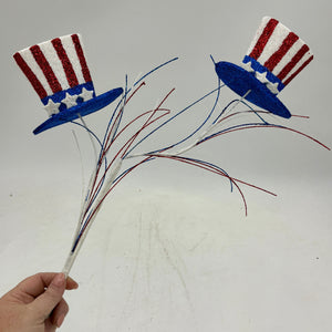 29" Red, White & Blue USA Top Hat Spray