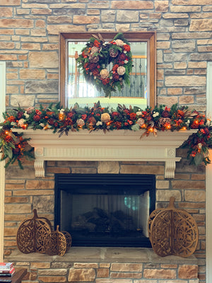Cutout Wood Pumpkin Set/3 | 26.25" 19.75" 13.25"