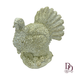 10" Resin Thanksgiving Turkey | Cream & Champagne