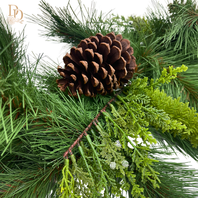 48" Juniper/Pine/Cone Mix Garland