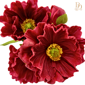 13" Real Touch Poppy Bundle | Available in Burgundy or Purple