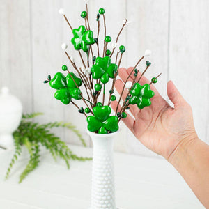 15" St. Patrick's Day Shamrock Pip Berry Pick