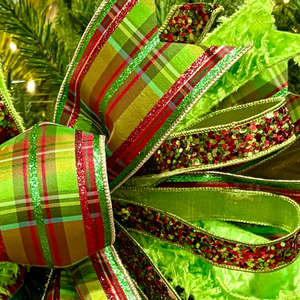 20" Furry, Festive & Fabulous Designer Christmas Bow