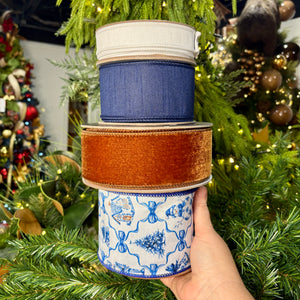 Gingerbread Christmas Toile | Designer Ribbon Bundle