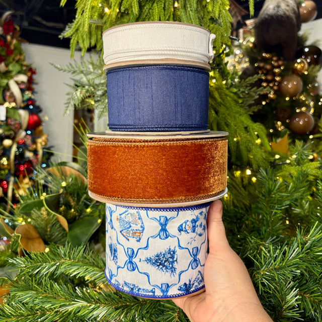 Gingerbread Christmas Toile | Designer Ribbon Bundle