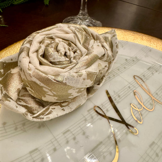 18" Gold Glimmer Napkins Set of 4