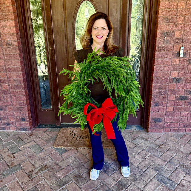 24" Just Cut Real Touch Norfolk Pine Wreath