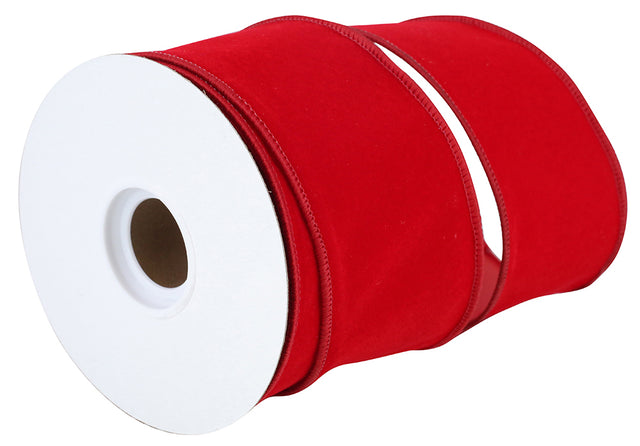Velvet Outdoor Duro Domestic Wired Edge, Red, 2-1/2 Inch, 10 Yards