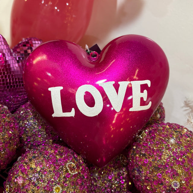 8" Metal Conversation Heart Decor| 6 Colors, Each Sold Separately